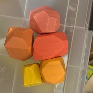 LOVEVERY Solid Wood Stacking Boulders